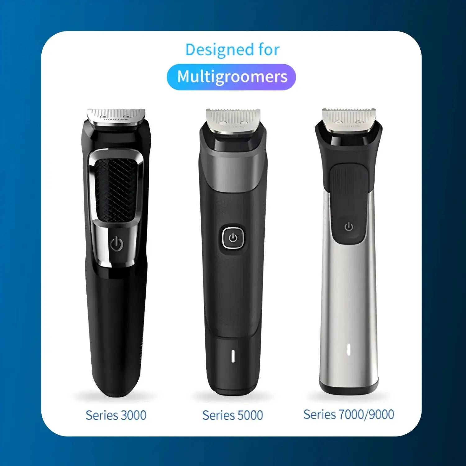 YUKU Shaver Replacement Kit for Philips Philips Norelco Multigroom Series 3000 5000 7000 Electric Trimmer Replacement Blades 3