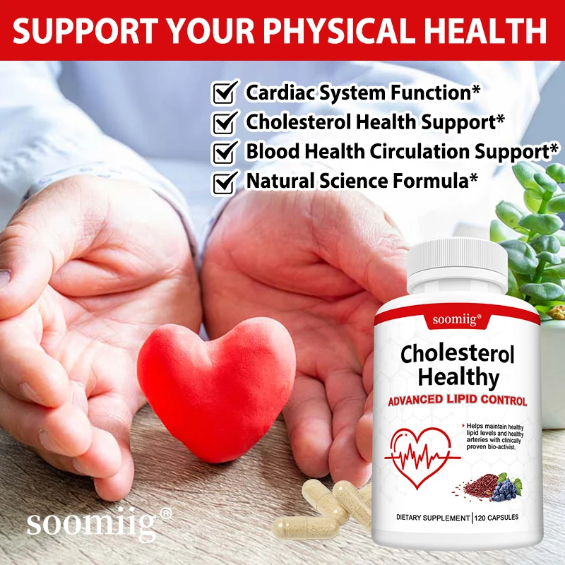 Cholesterol Health Supplement Cholesterol Health Supplement Lowers LDL and Triglycerides Supports Healthy Cholesterol Levels Natural Heart Health Capsules