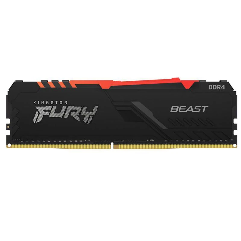 Desktop Ram Memory Desktop Memory Kingston BEAST RGB Gaming Memory 3200MHz 2666MHz RAM DIMM XMP 16 8GB PC4-21300 PC4-25600 1.2V 288Pin Ram DDR4 for Desktop