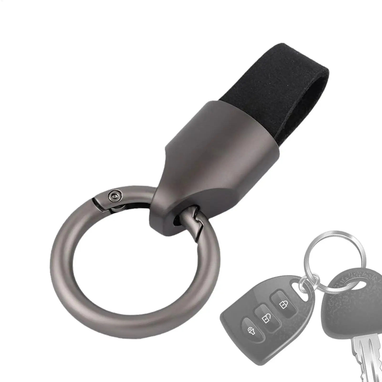Elegant Leather Keychain and Key Holder