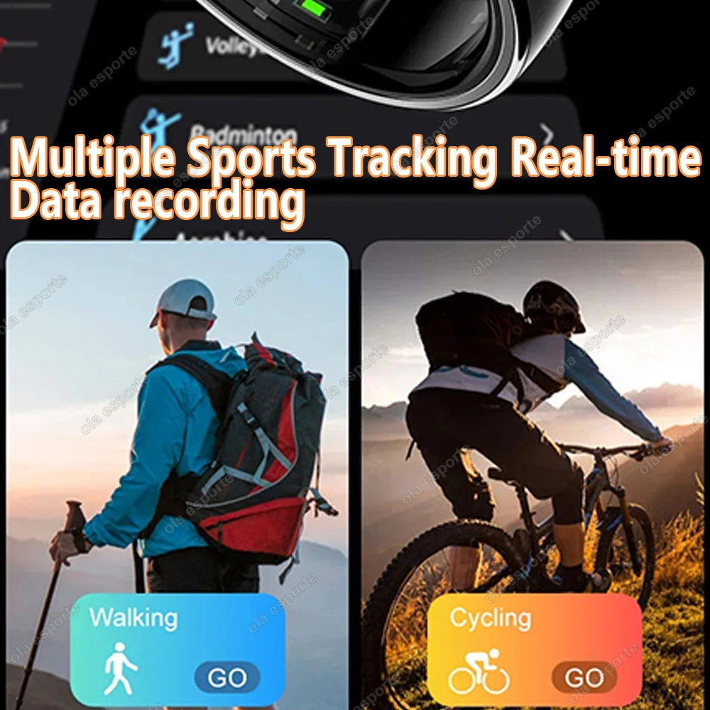 2025 New in Smart Ring For Men Women Ring Bluetooth Health Monitor Smartring IP68&5ATM Waterproof Multi-sport Modes Smartring - Image 3