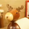 Oufeng Solid Wood Wood Fawn Tissue Holder Creative Household Items Roll Paper Holder 4