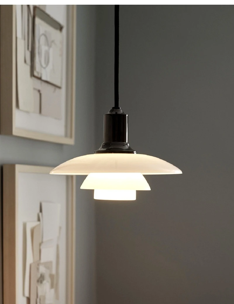 Creative Glass Chandeliers Simple Living Room Bedroom Home Decor Modern Hanging Lamp Nordic Flying Saucer Led Pendant Lights