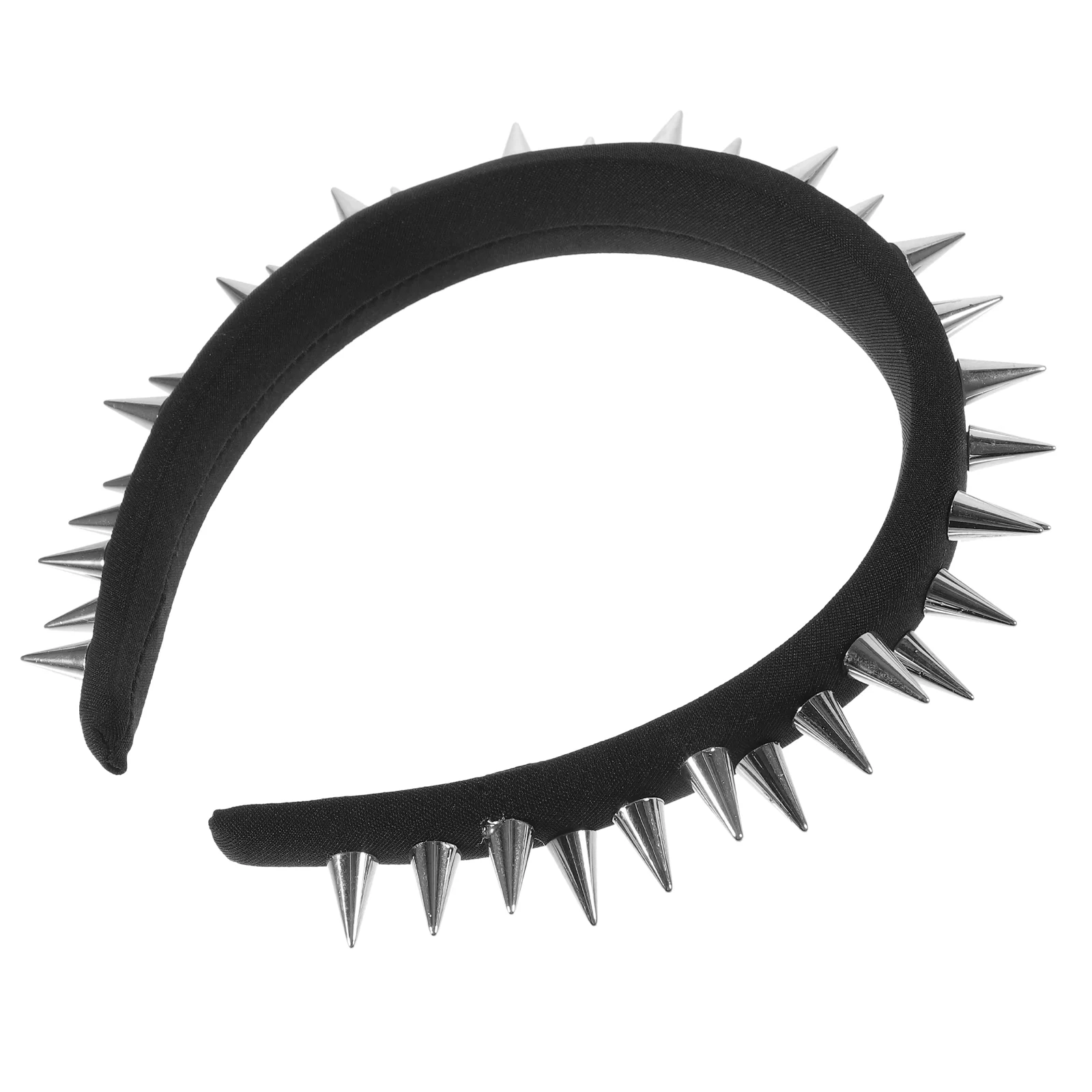 

Goth Hair Accessory Studded Headband Women Halloween Fashionable Headbands for Fabric Punk