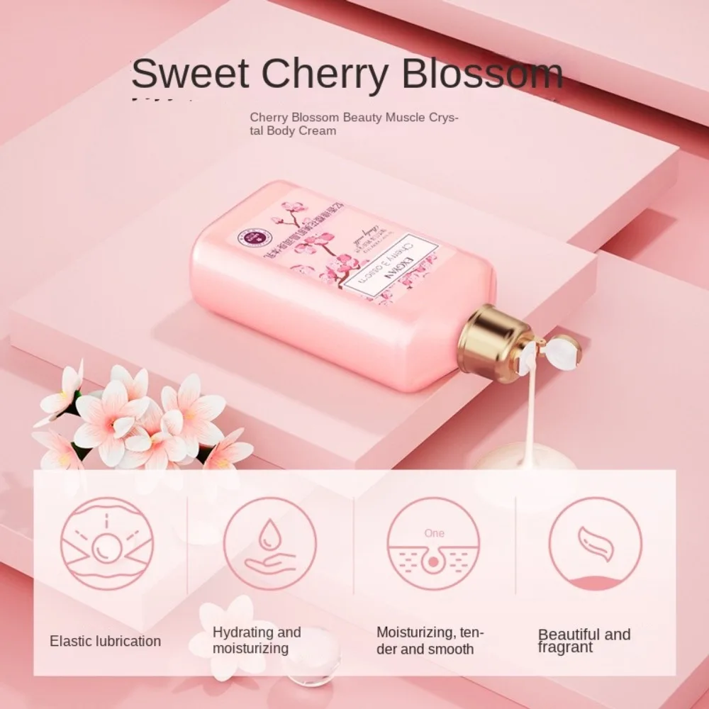 260g Cherry Blossom Body Lotion Moisturizing Fast Absorption Hydrating Skin Repair Whitening Brightening Body Cream