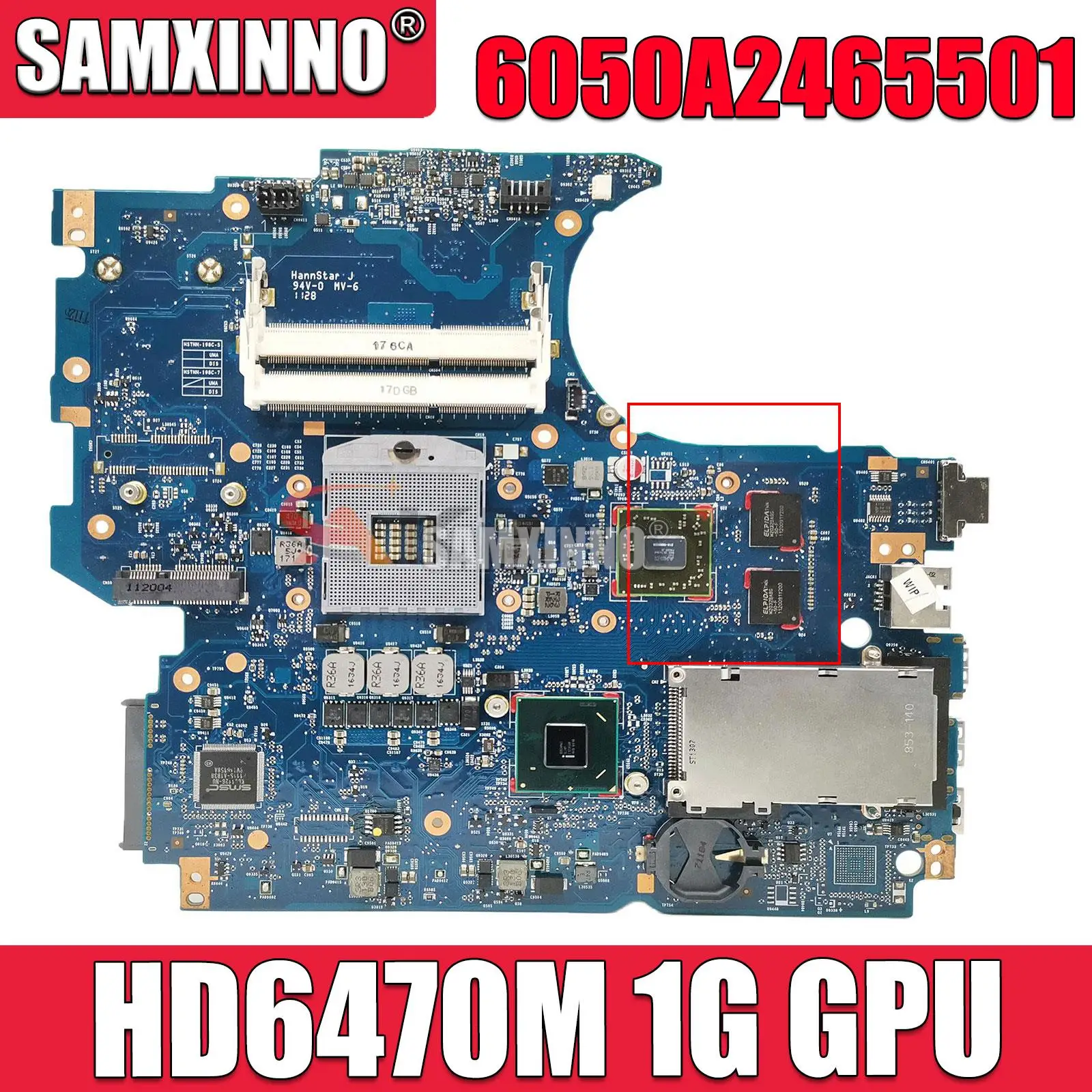 

670795-001 658343-001 670794-001 For HP ProBook 4530S 4730S Laptop Motherboard HM65 6050A2465501 With HD6470M 1G GPU