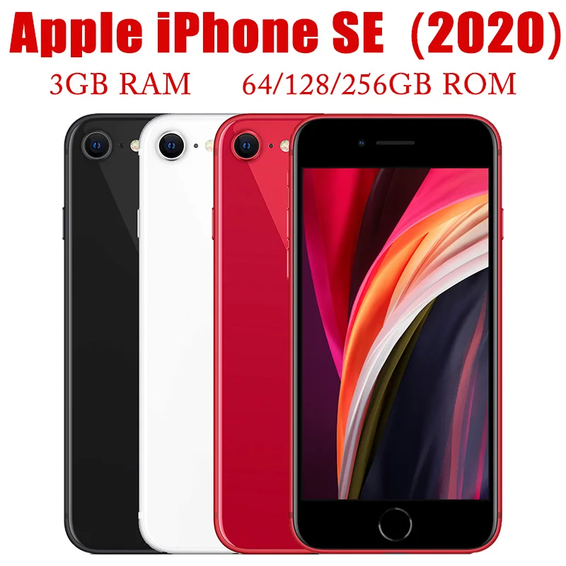 

Apple iPhone SE 2020 SE2 SE2020 4.7" RAM 3GB ROM 64/128/256GB IOS Fingerprint 4G LTE 12MP Original Unlocked