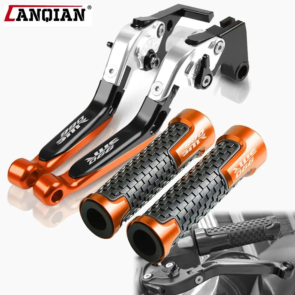 

For 990 SMR SMT 990SMR 990SMT 2009 2010 2011 2012 2013 Motorcycle CNC Adjustable Extendable Brake Clutch Levers Handle Bar Grips