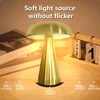 Retro LED Rechargeable Touch Metal Table Lamp Three Colors Bedside Creative Ambient Light Bar Outdoor Decoration Night Light 4