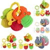 Silicone Teethers for Baby Things Newborn Chews Food Grade Teethers Training Bed Toy  Baby fruit item Feeding Infant Rattle 5