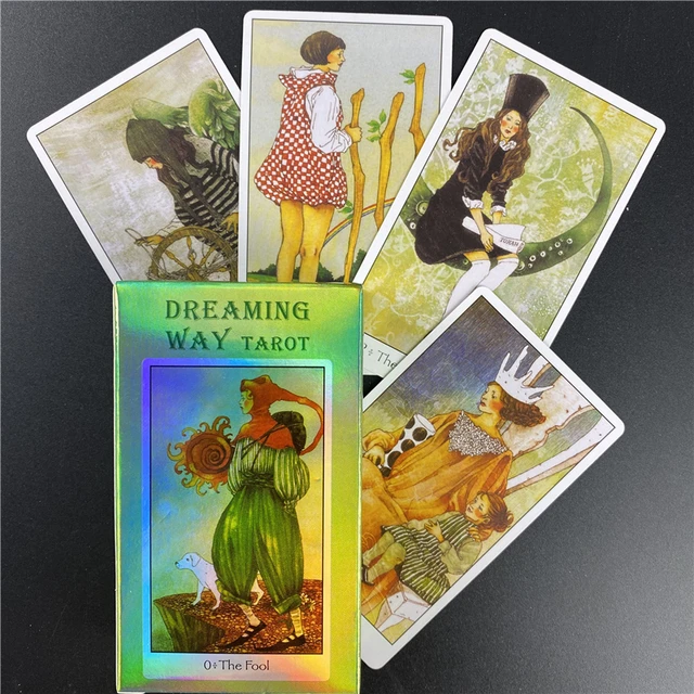Carte Dei Tarocchi Per Principianti - Mazzo Per Dreaming Way Tarot, Dimensioni 10,3x6 Cm, Guida Digitale Con QR Code, In Inglese - 2
