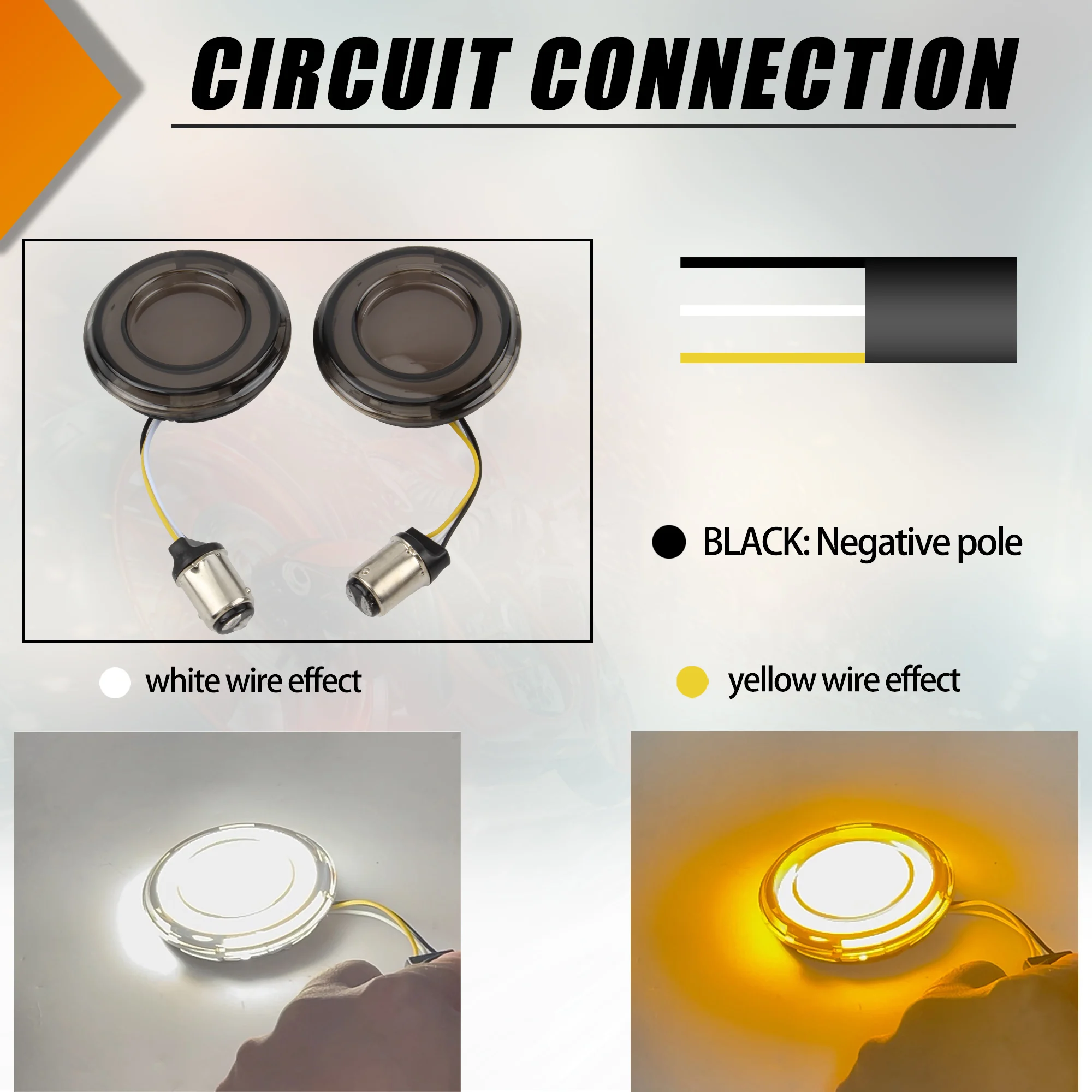 Motorcycle LED Turn Signal Bullet Style 1156 1157 Brake Indicator For Harley Dyna Touring Street Glide Road King Rider FXLRST