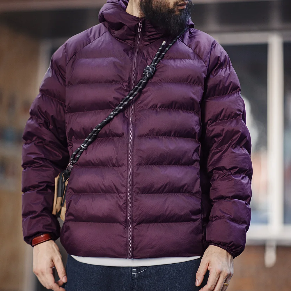 Cotton Jacket Parka Coat Parkas Coat Maden Casual Lightweight Waterproof Quilted Hooded Cotton-padded Jacket Men's Versatile Outerwear