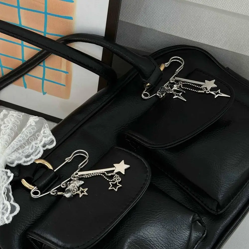 Sweet Pin Star Chain Girl's Bag Pendant Brooch Pin Stylish Bag