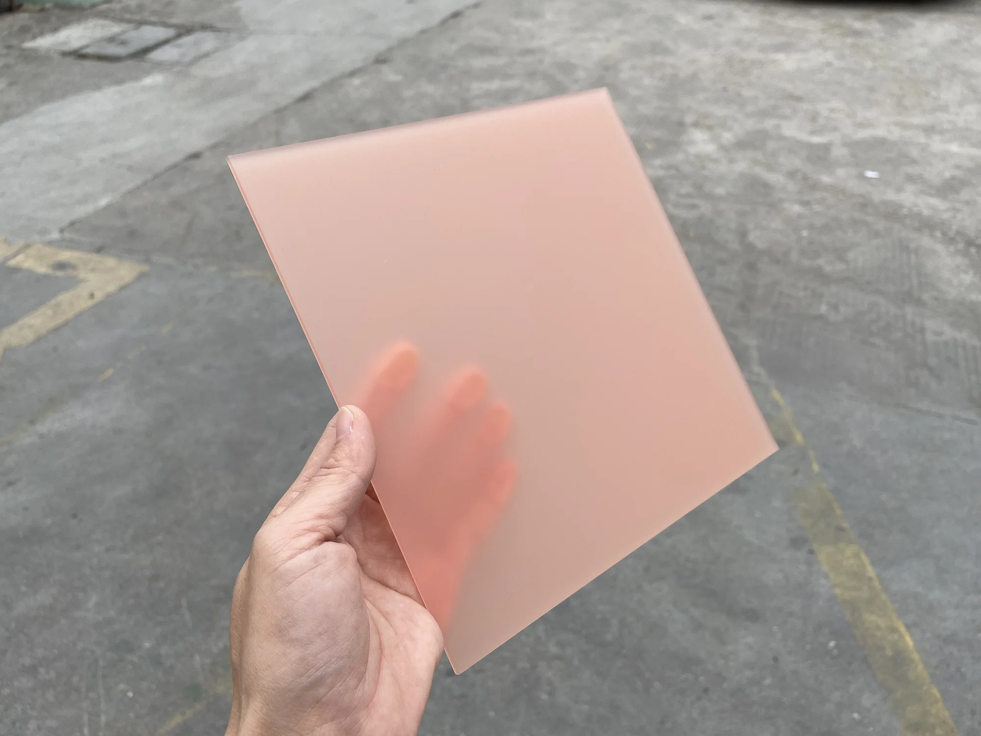 3MM Light Pink Single Matte Acrylic Sheet Frosted Translucent Cast  Plexiglass Plastic Board For Box,Craft,Sign,DIY Display