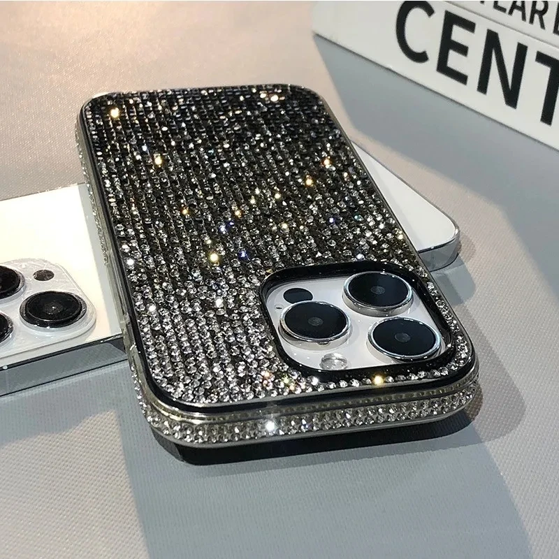 Luxury Full Shiny Diamond Bumper Frame Phone Case Cover