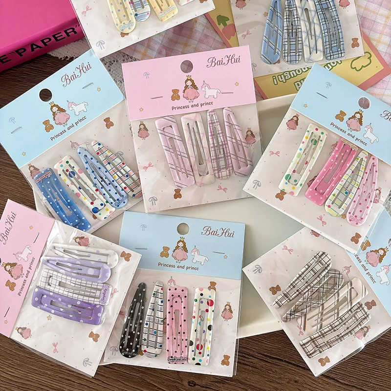 2025 Niedliche bedruckte Haarnadeln für Damen und Mädchen, Kinder, Pony-Haarspangen, Nadeln, Haarspangen, Zubehör, Haarspange, Kopfschmuck, Kopfbedeckung, Ornament – Detail 12