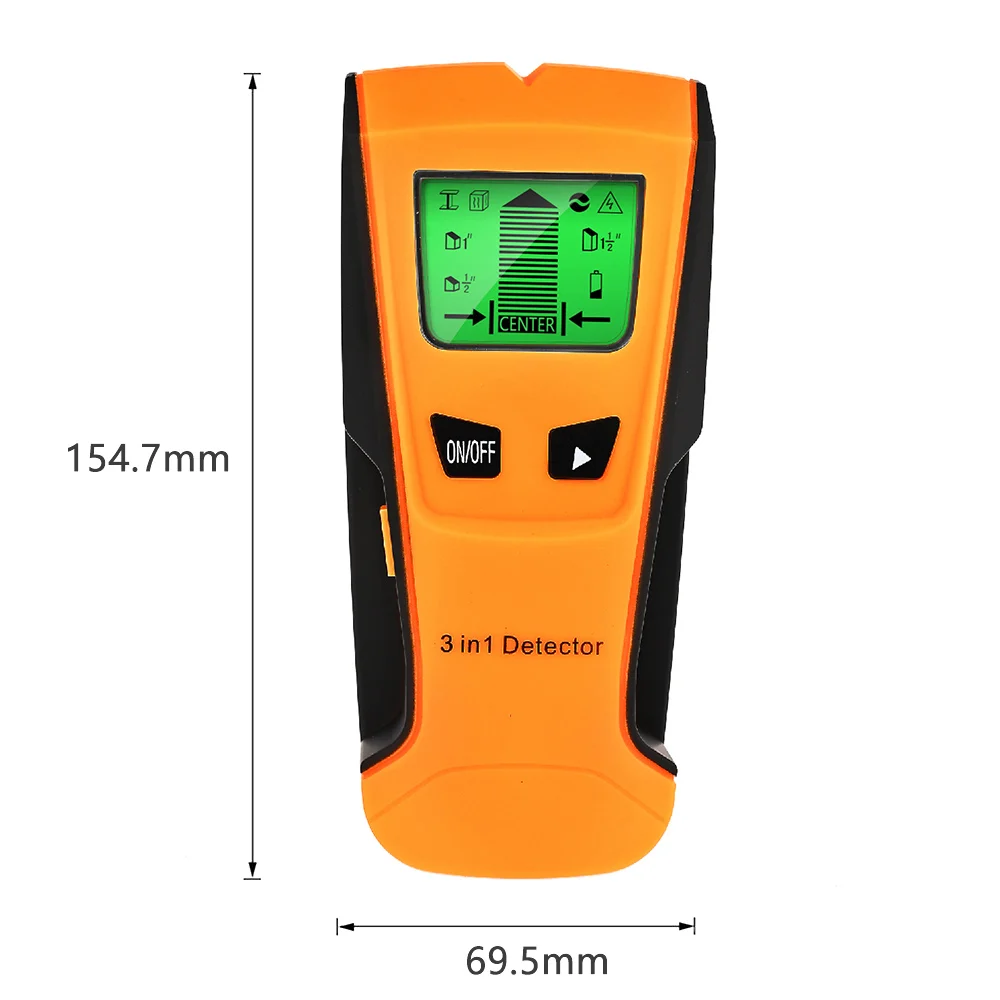 lcd multifuncional detector de parede encontrar pino