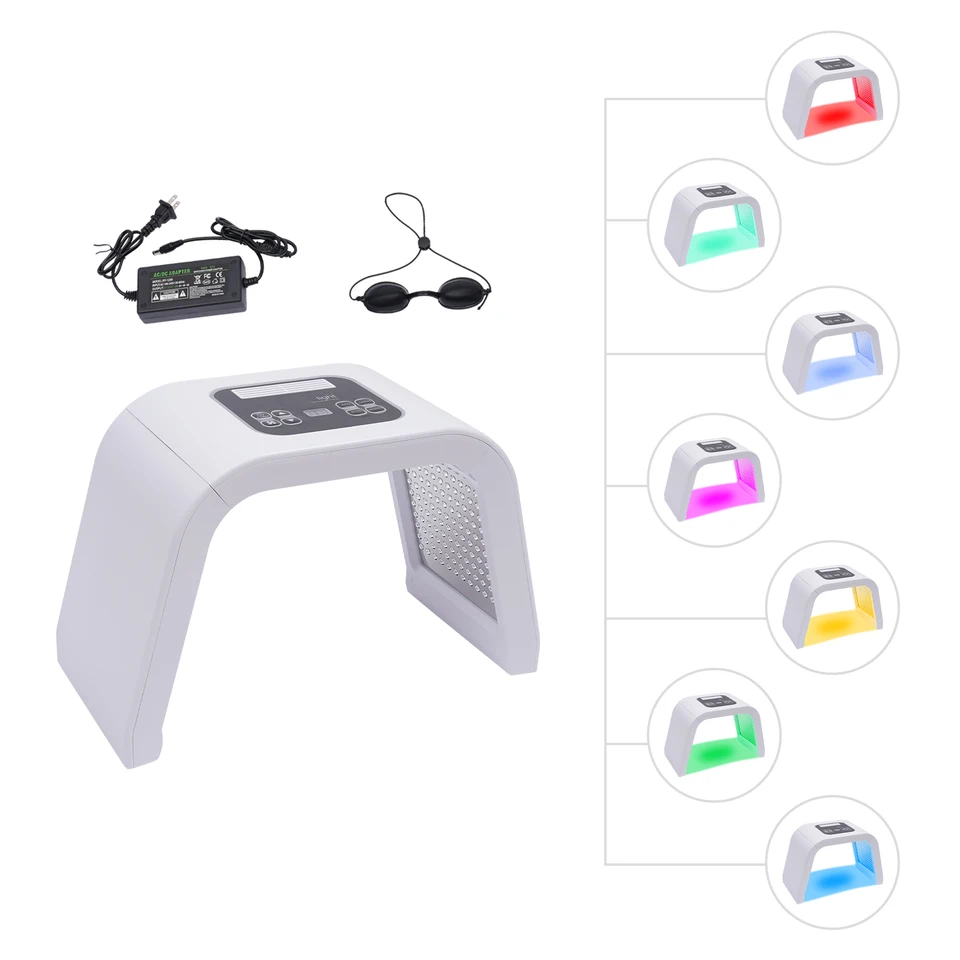 7 Color LED Light Therapy Facial Mask Device