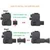 Megaorei Night Vision Scope Monocular 1080P 200-400M Infrared Camcorder Support Photo Video Recording with Rechargeable Battery 3