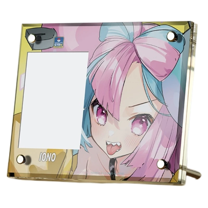 

PTCG Pokemon Scarlet Violet Gym Leader Animation Characters Iono Exclusive Acrylic Brick Classics Anime Collection Cards Toy