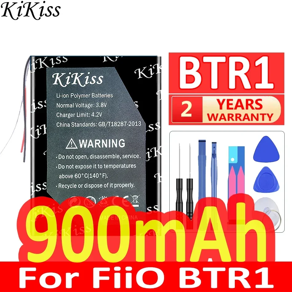 

900mAh KiKiss Powerful Battery BTR 5 BTR 1 For FiiO BTR5 BTR1 Digital Batteria