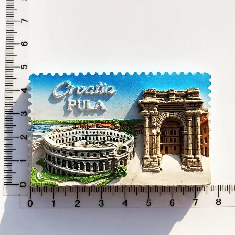 Croacia Fridge Magnet Tourist Souvenir Mediterranean Split Trogir Hvar Trogir Magnetic Refrigerator Stickers Croatia Map