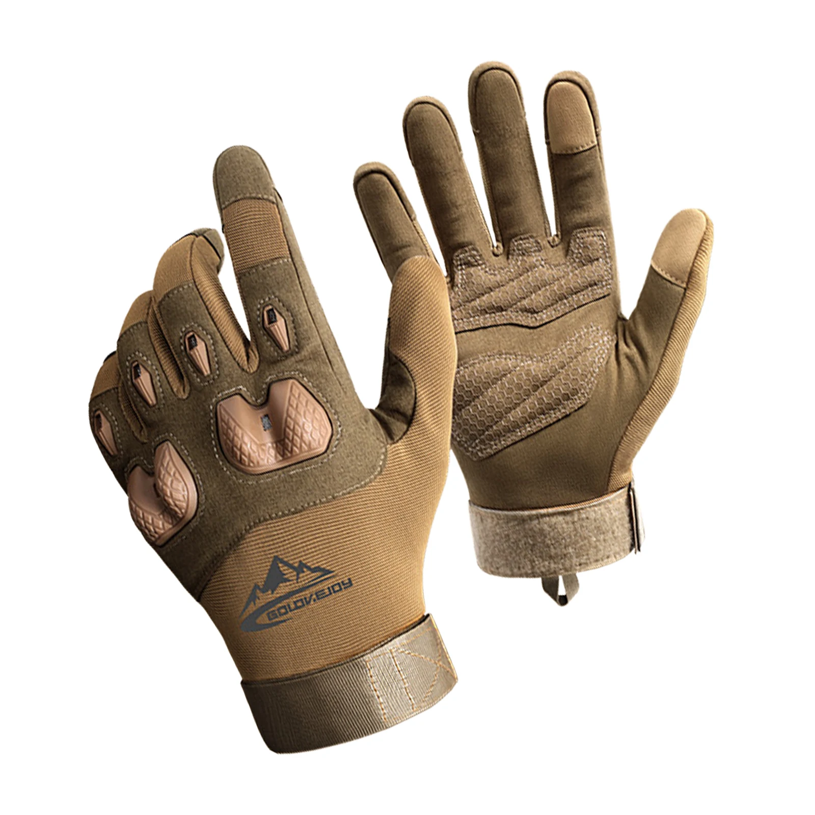 Touch Screen Full Finger Gloves Wrist Adjustable Outdoor Sports Cycling Climbing Gloves