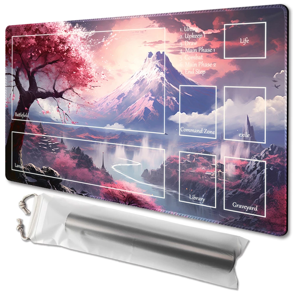 

Sakura Kasumi- Board Game TCG Playmat Table Mat Game Size 60X35 CM Mousepad Compatible for MTG CCG