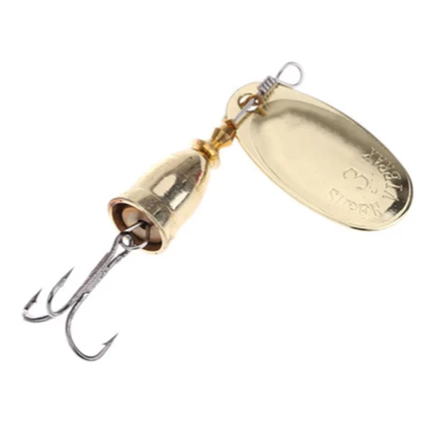 Blade Rotating Spinner Metal Lure Brass Hard Artificial Spoon Bait Copper Freshwater Creek Trout Fishing Tackle 01