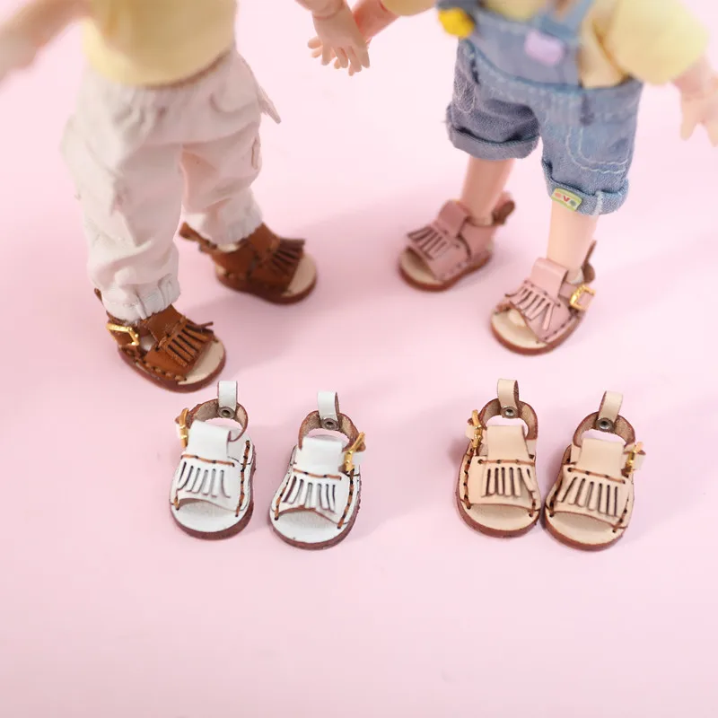 New Ob11 Handmade Shoes 1/12 Bjd Shoes Italian Cattle Shoes Small Leather Shoes Holala Boots Doll Accessories Body9, Gsc, Ddf, Y