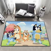 cartoon Door Mat Anti-Slip Kitchen kids Bedroom Handmade cute B-BlueyS Tufted Rug Carpet Living Room Entrance Decoration 1