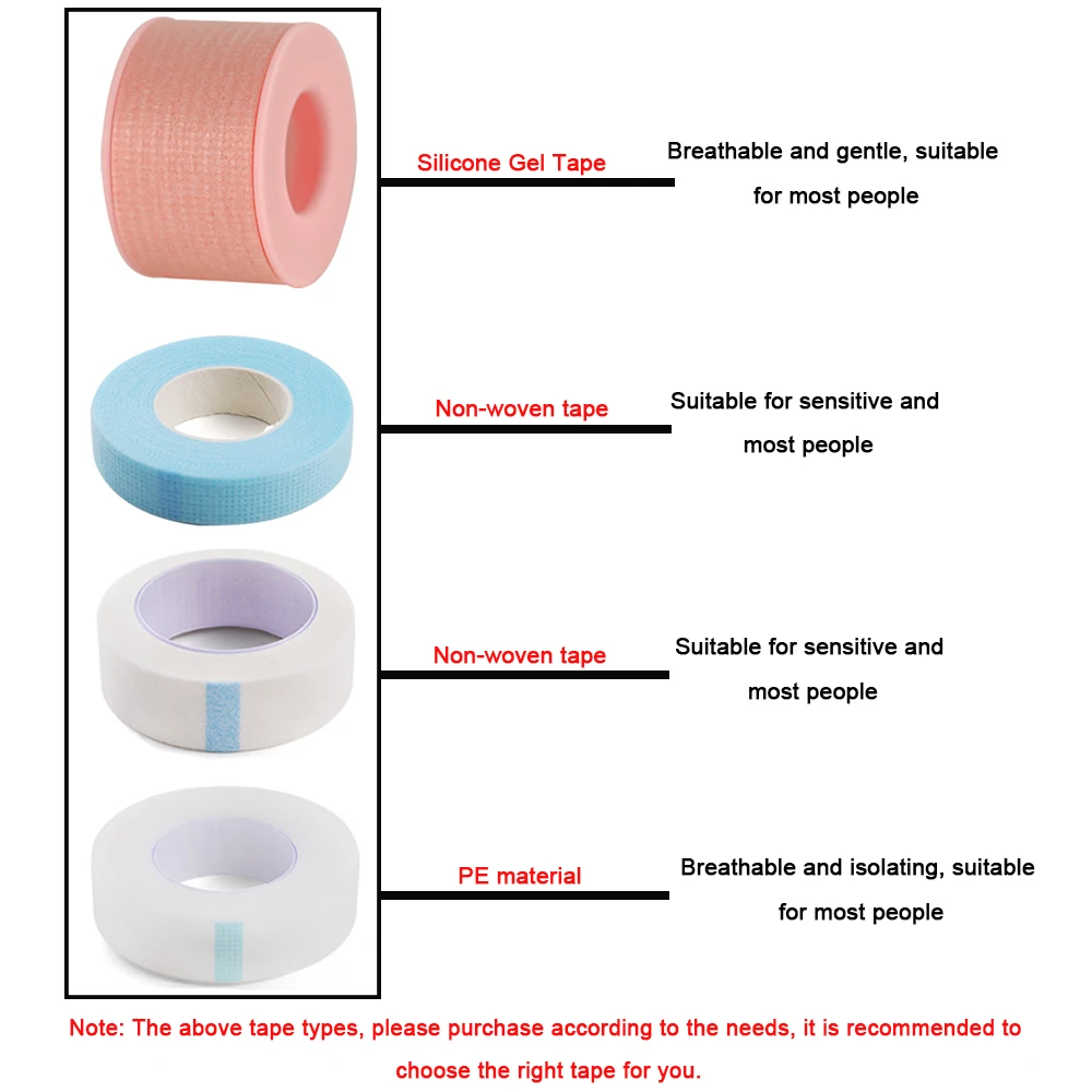 Eyelash Extension Tape Eyelash Accessories Eyelash Extension Supplies 2/4PCS Micropore Eyelash Tape Lashes Lifting Tapes Under Eyes Breathable Easy To Tear Medical Tapes