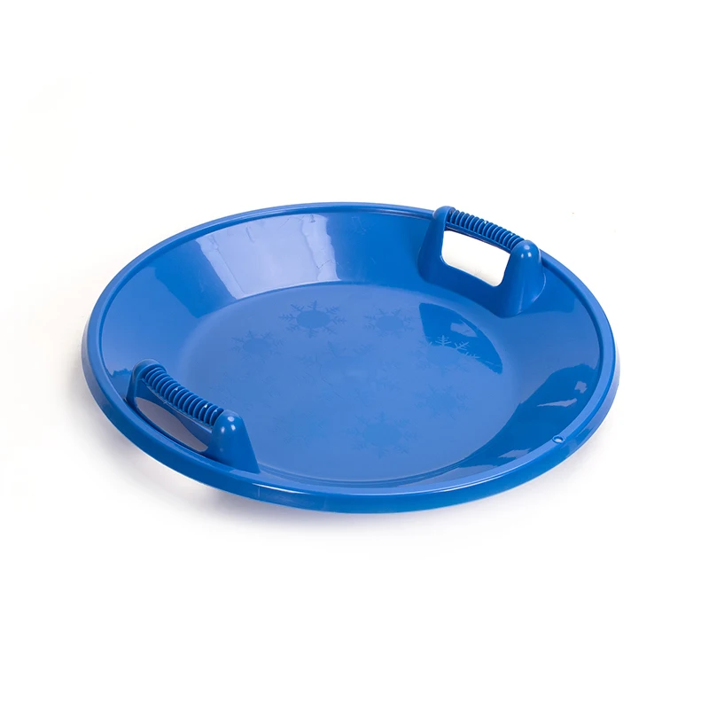Heavy-Duty Cold Resistant Durable Handles Downhill Saucer Snow Sleds Plastic Winter Outdoor Snow Sledge For Adults And Kids