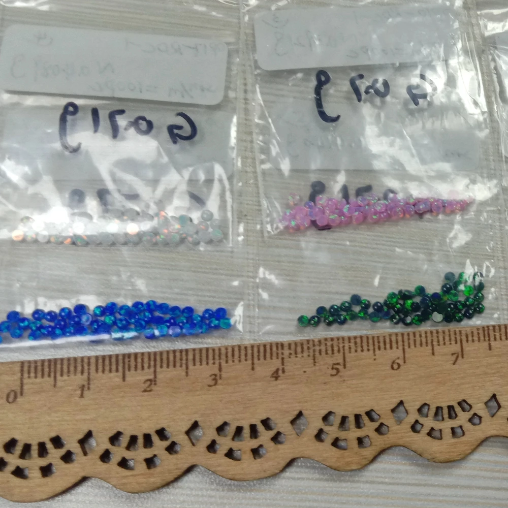 (50 Pz/Lotto) 2Mm Diversi Colori Da Op01 A Op92 Per Scegliere Cabochon Rotondo Opale Per La Fusione Di Gioielli
