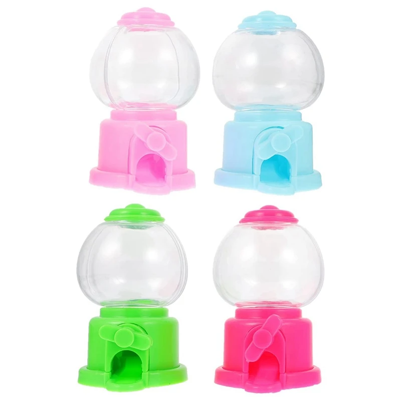 

Gumball Machine Mini Candy Dispenser Part 3.7 Inch Gumball Machines For Kids Party Gifts (4 Pack)