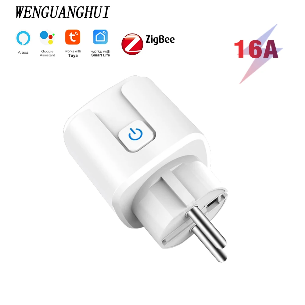 Jinvoo 16A Zigbee 3.0 smart wifi-stekkerdoos, met 4 AC