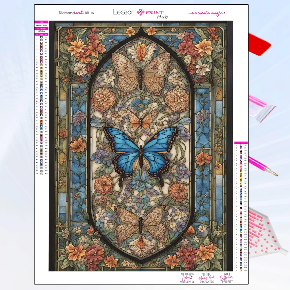 5D Diamond Painting Butterfly Light Bulb Kit