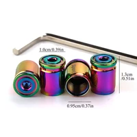 1Set Sport Tire Valve Stem Cap Zinc Alloy Anti-theft Tire Wheel Stem Air Valve Caps for Cars, SUVs, Bicycle, Trucks, Motorcycles 2