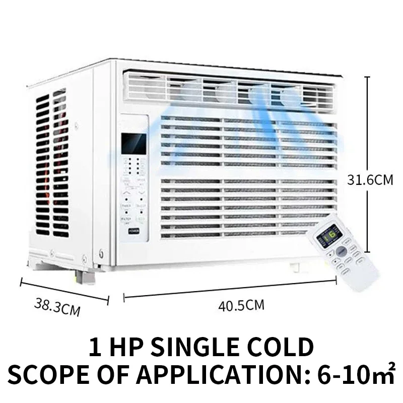 Window Air Conditioner Window-Mounted Portable Refrigeration air conditioner Cold 24-hour timer Remote control air conditione