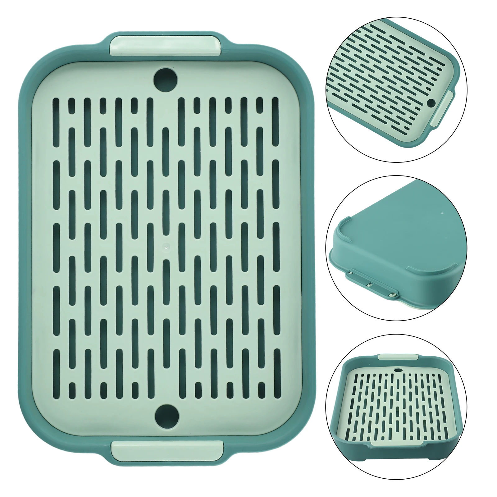 Pet Training Tray Rabbit Litter Tray For Pet’s Training Detachable Heightened Grid Design Large Space Toilet Box