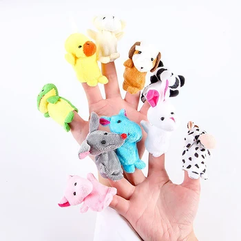 10 Piece Plush Finger Puppet Set 1