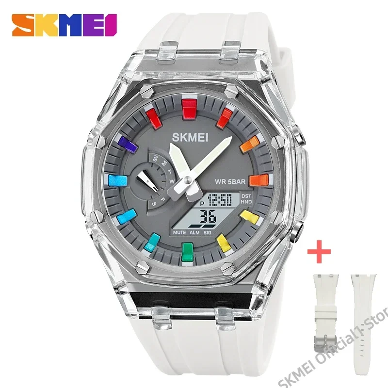 white gray-strap