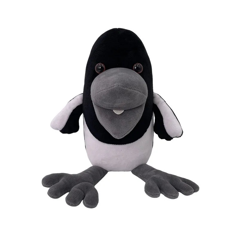 

22cm Steve and Maggie Plush Toy New Halloween Kawaii Magpie Crow Peluche Toys Soft Stuffed Animal Doll Pillows for Holiday Gifts