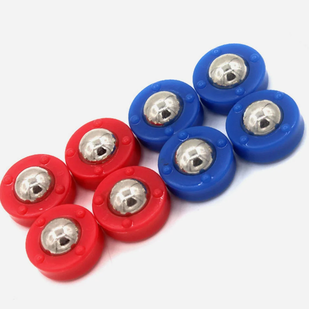 

8pcs Kids Party Tabletop Sliding Pucks Table Soccer Game Rolling Beads Curling Rollers