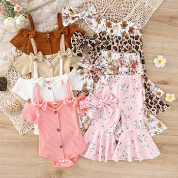 Baby Girl Off-Shoulder Outfit Set 1
