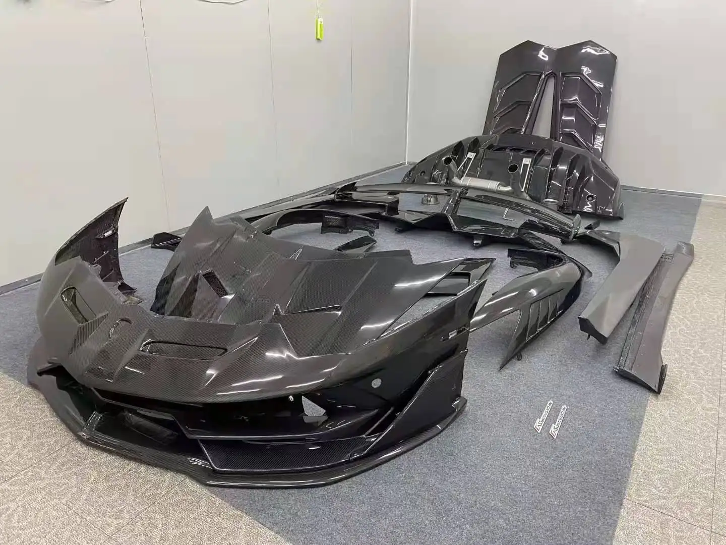 SVJ Style Dry Carbon Fiber Full Car Bumpers Body Kit for Aventador LP700 LP720 LP750