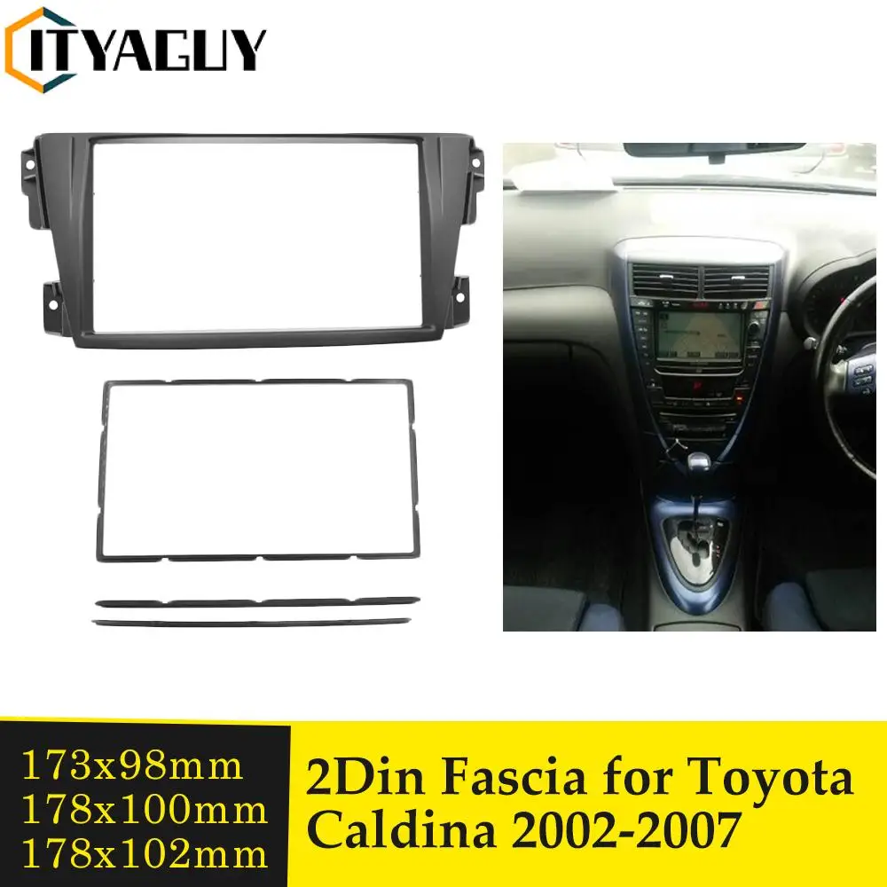 

2 Din Car Radio Fascia Trim Kit for Toyota Caldina 2002-2007 Stereo Audio Player CD Trim Panel Installation Kit Fitting Frame