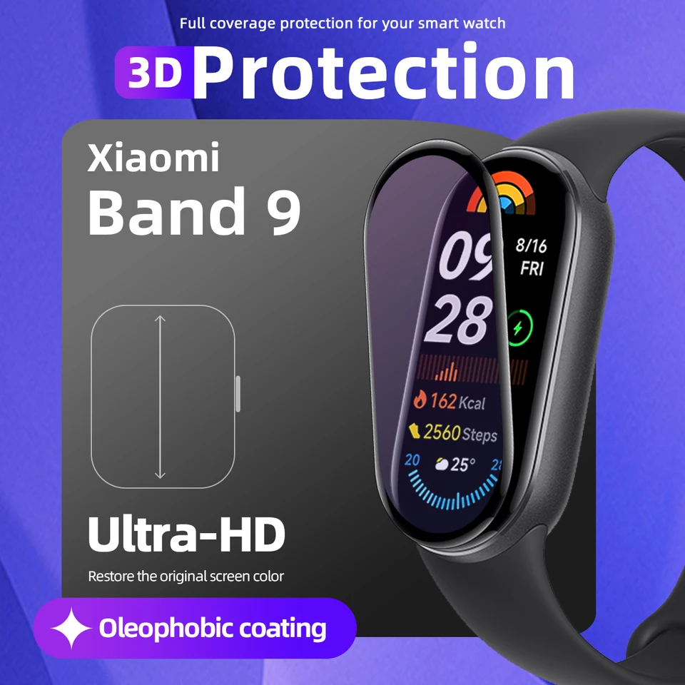 Film De Protection Compatible Avec Xiaomi Smart Band 9 Active