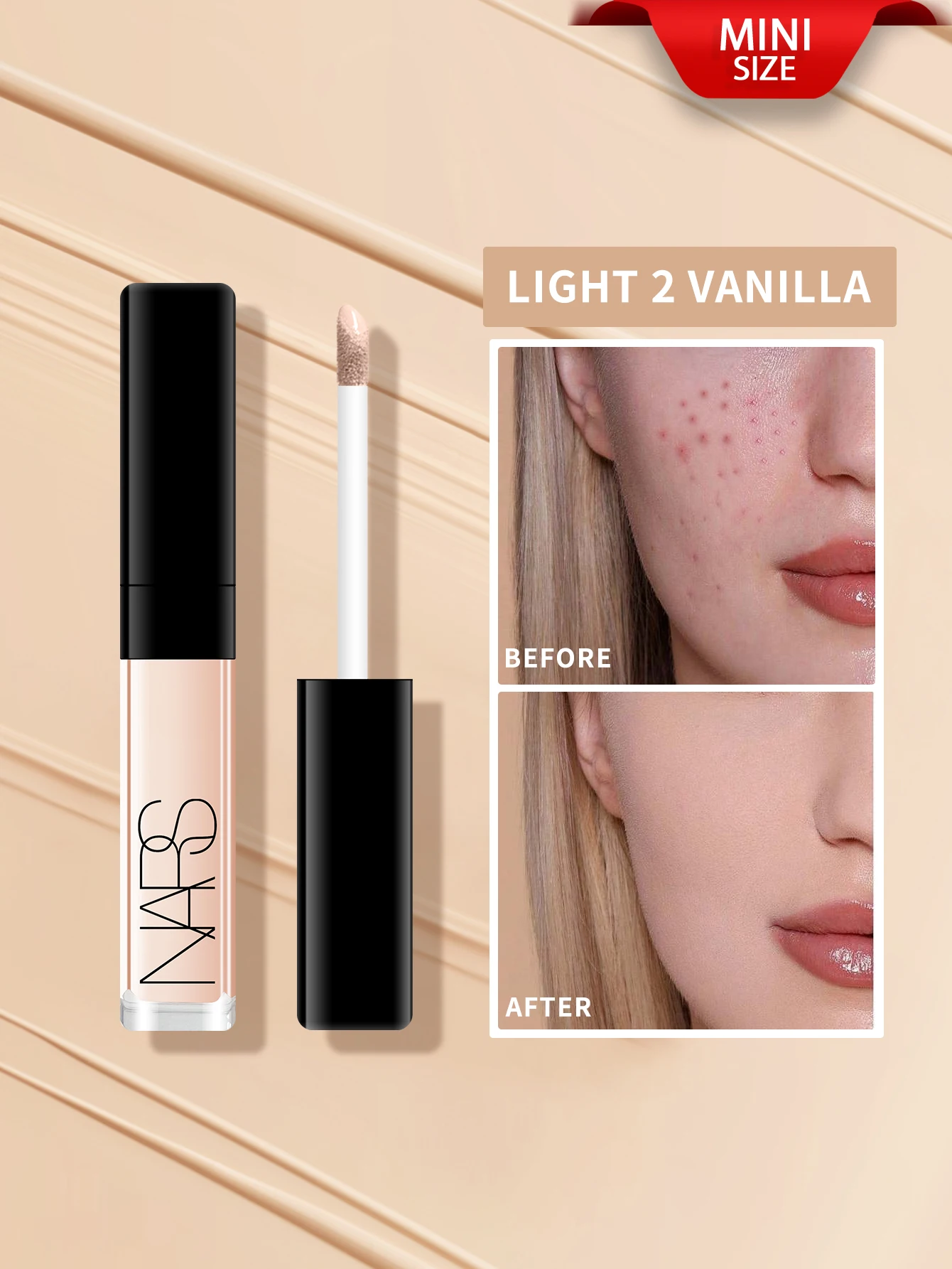 Nars Radiant Creamy Concealer #Vanilla #Custard-0.05 OZ./1.4ml Mini Size